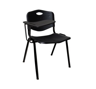 STUDY Καρέκλα - Θρανίο Μέταλλο Βαφή Μαύρο, PP Μαύρο