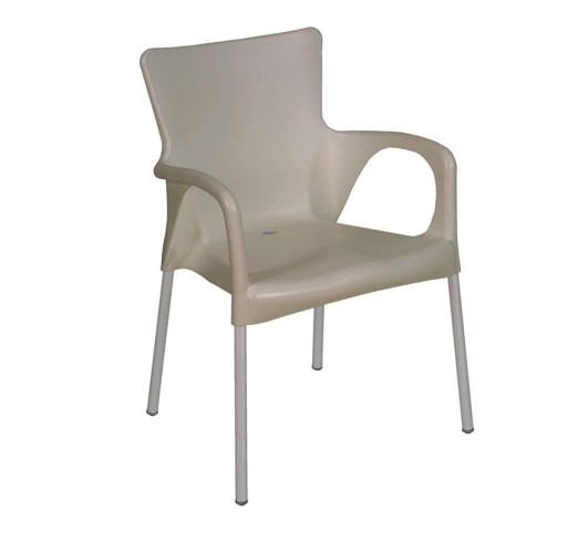 LARA Stackable Armchair PP-UV Tortora