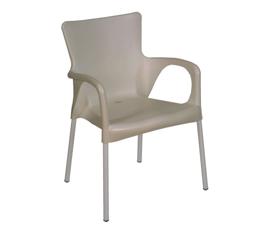 LARA Stackable Armchair PP-UV Tortora