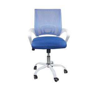 BF2101-SW (with relax) Office Chair White/Mesh Blue