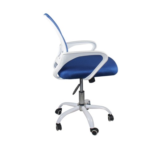 BF2101-SW (with relax) Office Chair White/Mesh Blue