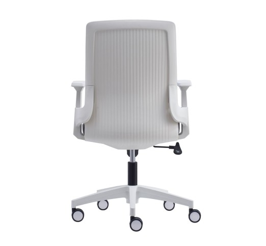BF8950 Armchair White/Mesh-Fabric Grey