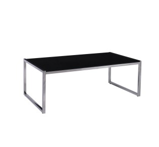 ACTION Coffee Table 120x60cm Inox/Black Glass