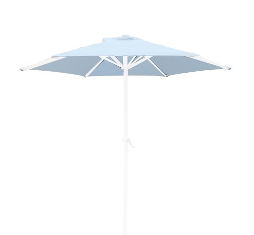 UMBRELLA D.200cm Alu (w/o flaps) Spare White Fabric