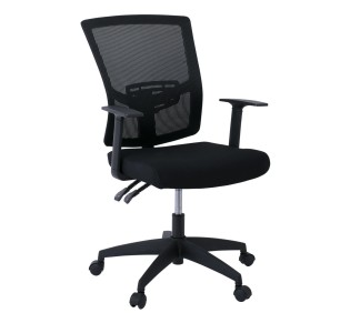 BF2910 Office Armchair Black Mesh/Fabric