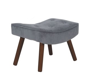 ALMA Stool Walnut/Velure Grey (K/D) 2