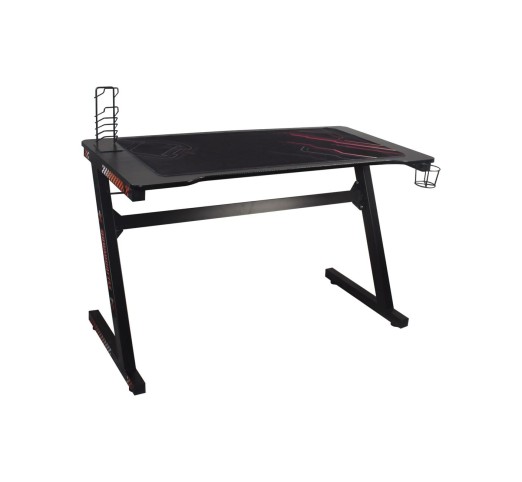 GAMING Desk 120x60x75cm Τype Carbon/Black Steel