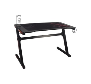 GAMING Γραφείο 120x60cm τ.Carbon Μέταλλο Βαφή Μαύρο