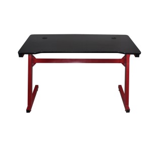 GAMING Γραφείο 120x60cm τ.Carbon Μέταλλο Βαφή Κόκκινο