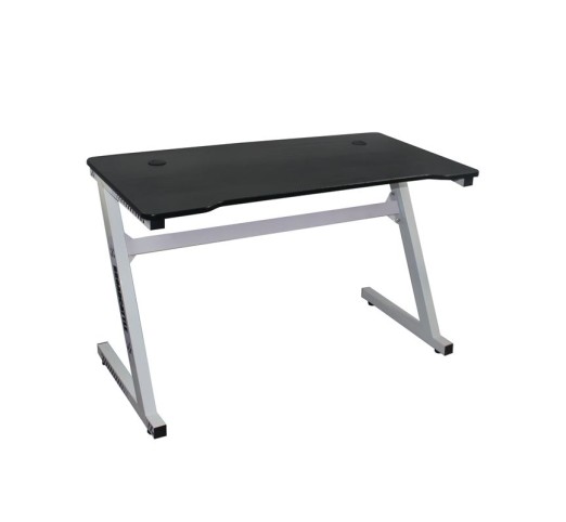 GAMING Desk 120x60x75cm Τype Carbon/White Steel