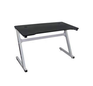 GAMING Γραφείο 120x60cm τ.Carbon Μέταλλο Βαφή Άσπρο 2