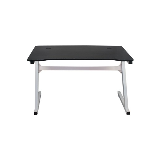 GAMING Γραφείο 120x60cm τ.Carbon Μέταλλο Βαφή Άσπρο