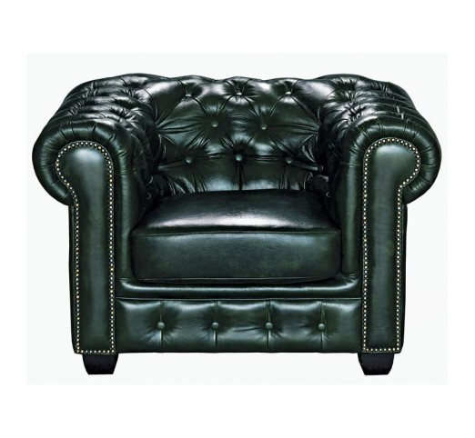 CHESTERFIELD-689 1-S Leather Antique Green