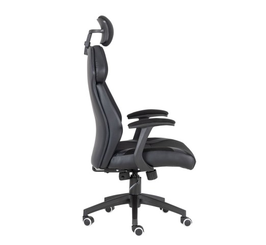 BF8300 Πολυθρόνα Γραφείου Διευθυντή, Microfiber Μαύρο PU Μαύρο