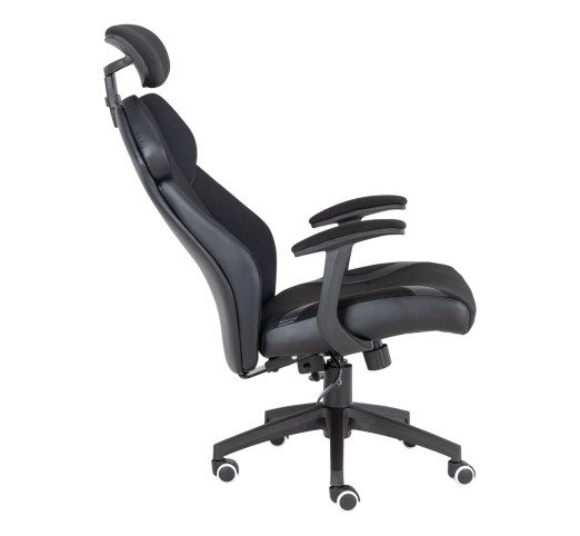 BF8300 Manager Armchair Black Microfiber/Black Pu