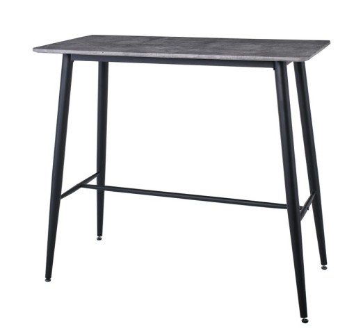LAVIDA Bar Table 120x60cm / Metal Black - Cement