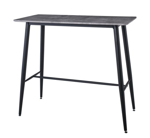 LAVIDA Bar Table 120x60cm / Metal Black - Cement