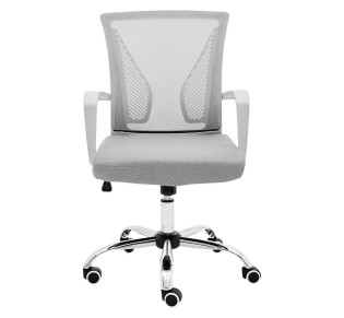 BF2120-S White Armchair Grey Mesh