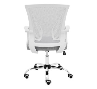 BF2120-S White Armchair Grey Mesh