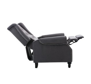 CHESTER Relax Armchair Velure Grey Fabric