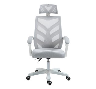 BF2985 White Manager Armchair Mesh Grey