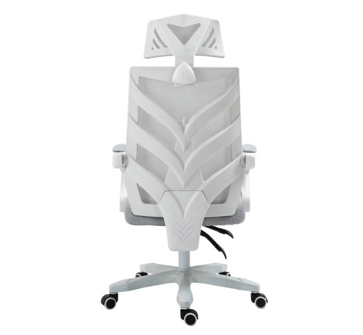 BF2985 White Manager Armchair Mesh Grey