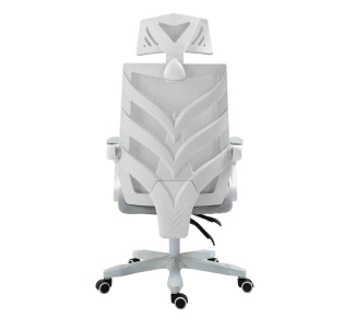 BF2985 White Manager Armchair Mesh Grey