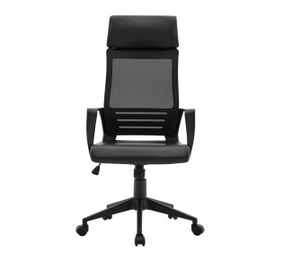 BF2500 Manager Armchair Black Mesh-Pu