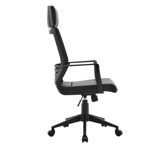 BF2500 Πολυθρόνα Γραφείου Διευθυντή Mesh Μαύρο - Pu Μαύρο