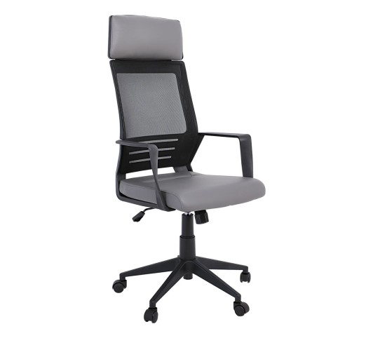 BF2500 Manager Armchair / Black Mesh - Grey PU