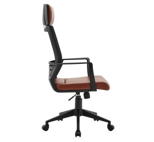 BF2500 Manager Armchair Black Mesh-Brown Pu