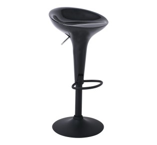 DISCO Bar Stool ABS Black/Black Metal Base