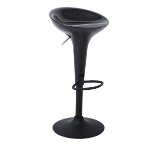 DISCO Bar Stool ABS Black/Black Metal Base 2