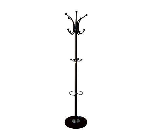 JASON Καλόγερος Περιστρεφόμενος / Μέταλλο Βαφή Μαύρο - Βάση Μάρμαρο