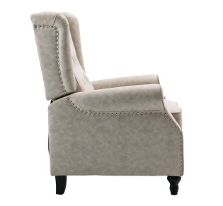CHESTER Relax Armchair Antique Ecru Fabric
