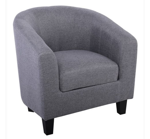 BOGA Armchair Grey Fabric