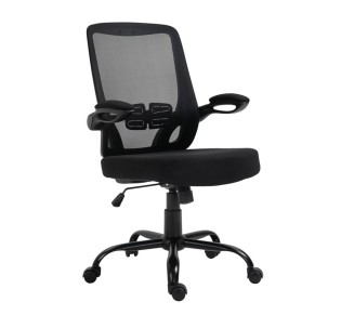 BF2930W Office Armchair Black Mesh/Fabric
