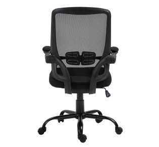 BF2930W Office Armchair Black Mesh/Fabric