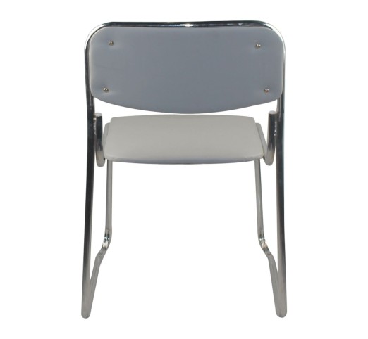 CAMPUS-W Chair/Chromed Frame/Grey Pu