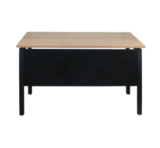 UNIT Γραφείο Μέταλλο Βαφή Μαύρο, Melamine Απόχρωση Sonoma