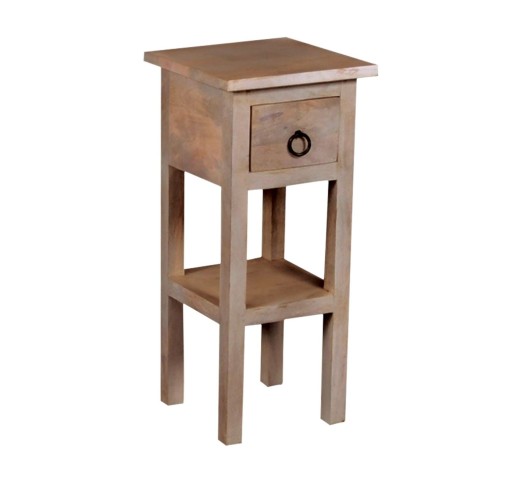 CLASSIC Stand - Τραπεζάκι Βοηθητικό H.55cm - 1 Συρτάρι, Ξύλο Ακακία Φυσικό