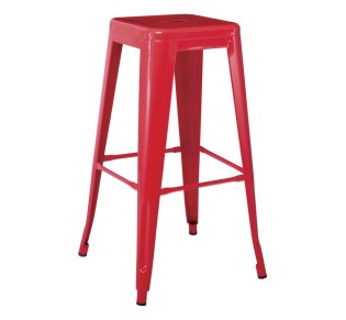 RELIX Bar Stool Red Metal