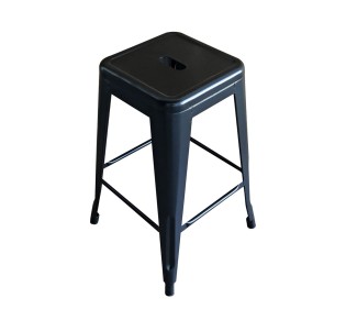 RELIX Σκαμπό Bar H.64cm Στοιβαζόμενο, Μέταλλο Βαφή Μαύρο 2