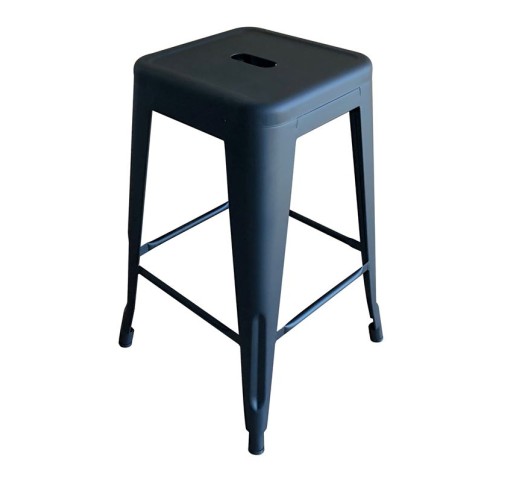 RELIX Bar Stool H.64cm Black Matte Metal
