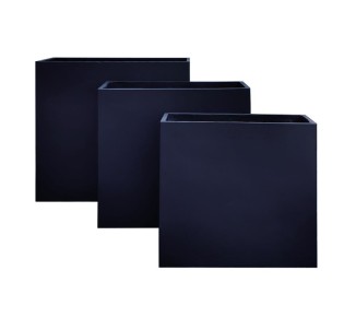 FLOWER POT-13 Set 3 pieces/Black
