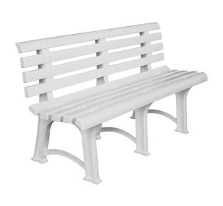 ATENA Garden Bench / PP White