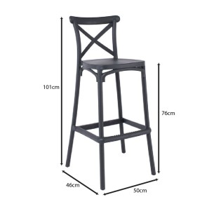 DESTINY PP Bar Stool Anthracite