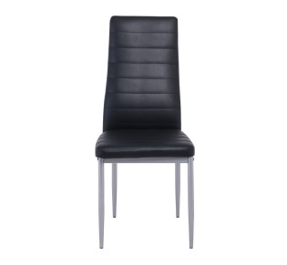 JETTA Chair Full K/D Black Pvc (Grey paint)