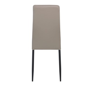 JETTA Chair Full K/D Cappuccino Pvc (Black paint)