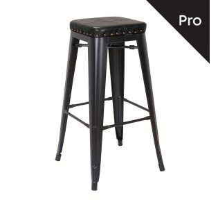 RELIX Bar Stool Metal Black Matte/Pu Black 2
